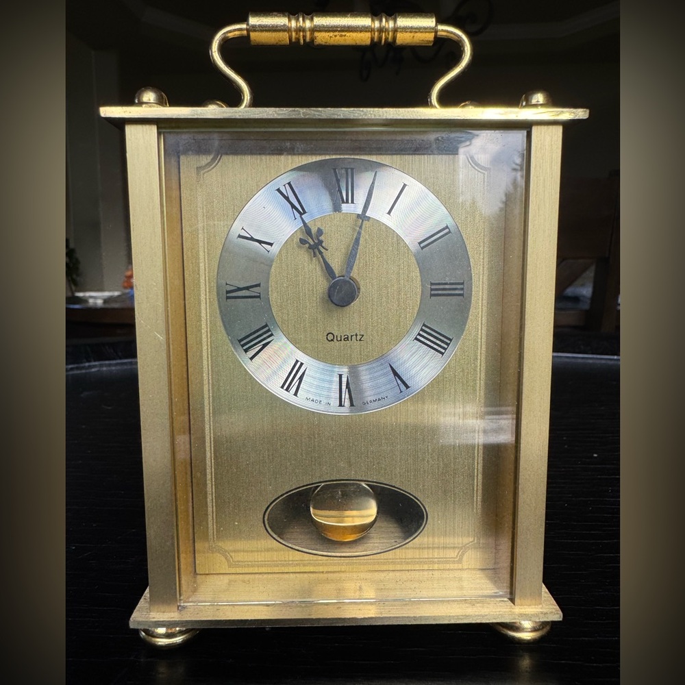 Vintage German Quartz Table Clock